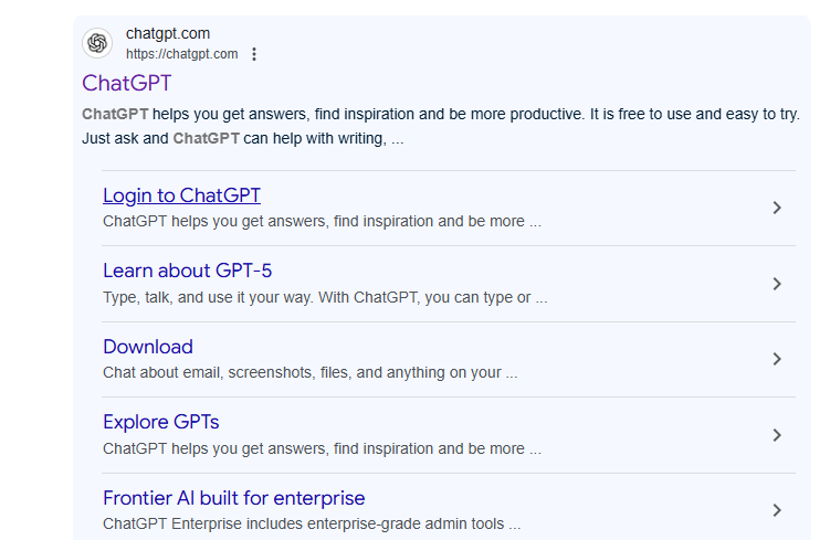 OpenAI website screenshot